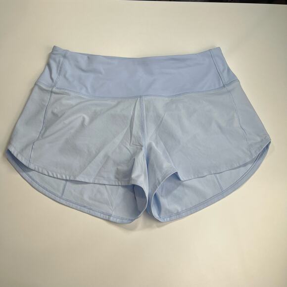Lululemon Speed Up High-Rise Lined Short 2.5” Women’s Sz 10 Pastel Blue *01-24 - Picture 3 of 14